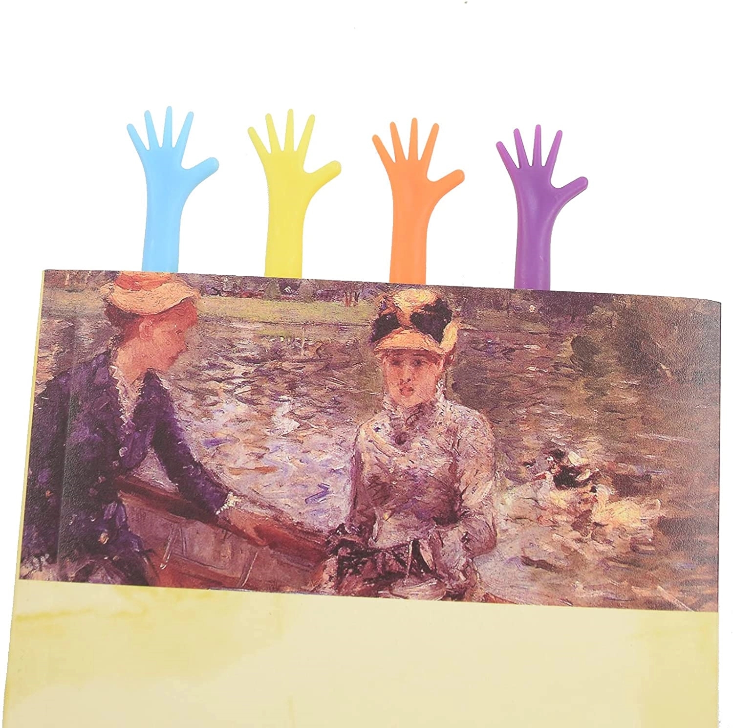 Silicone Hand Shape Finger Bookmarks 3