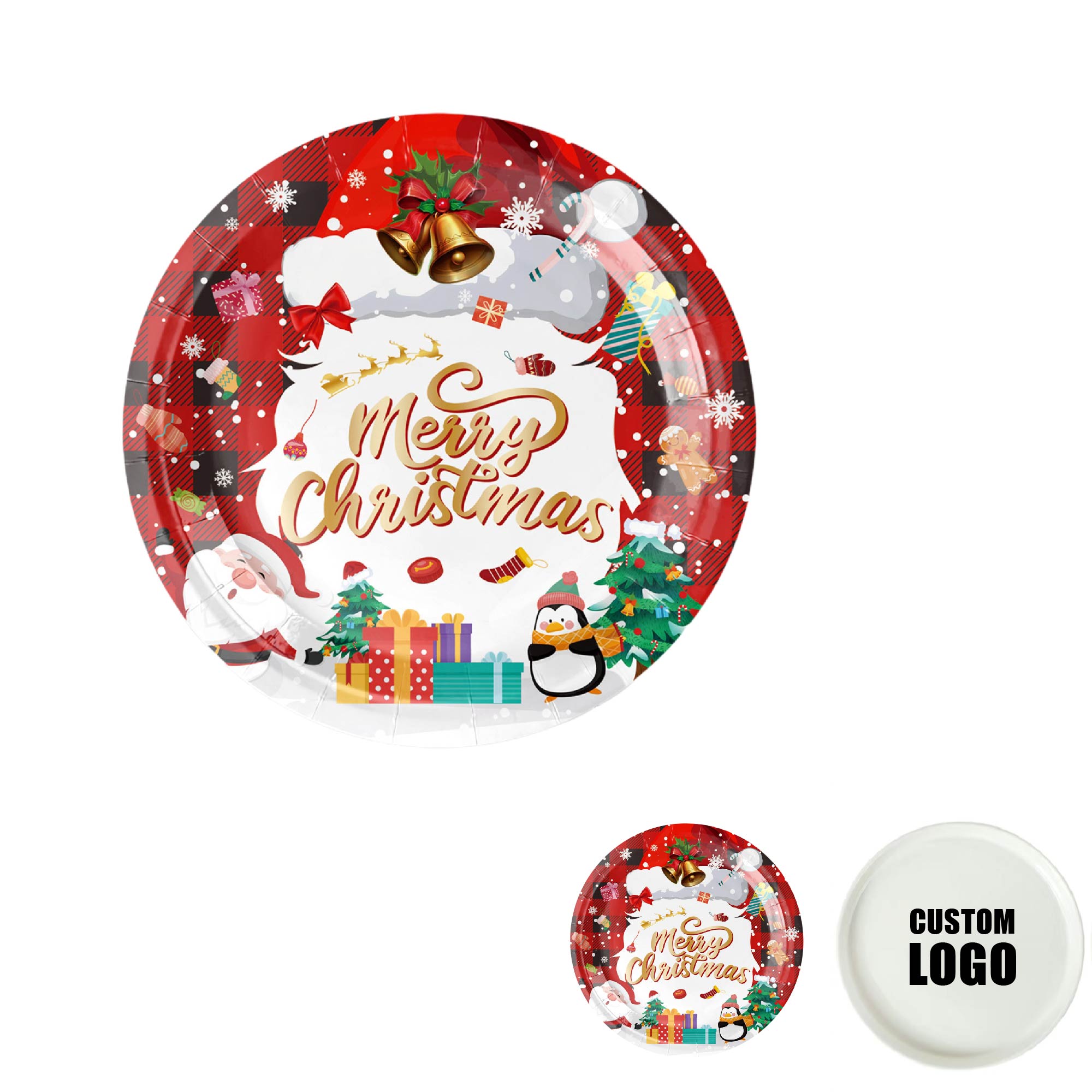 MOQ 50 pcs Decorative Christmas Plates 1