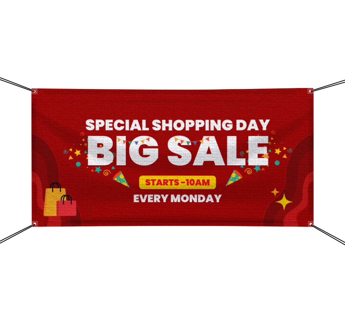 Canvas Banners with Ultra-Strong Adhesive Tabs (1 Ft x 1 Ft) 4