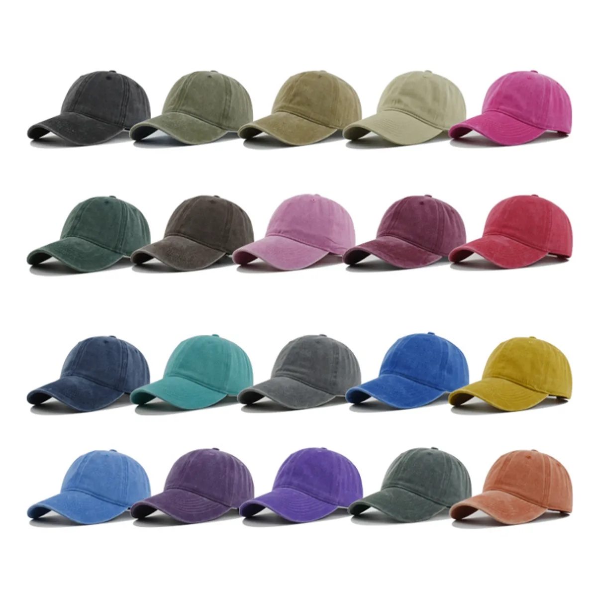Washed Vintage Baseball Cap - Classic 6-Panel 4