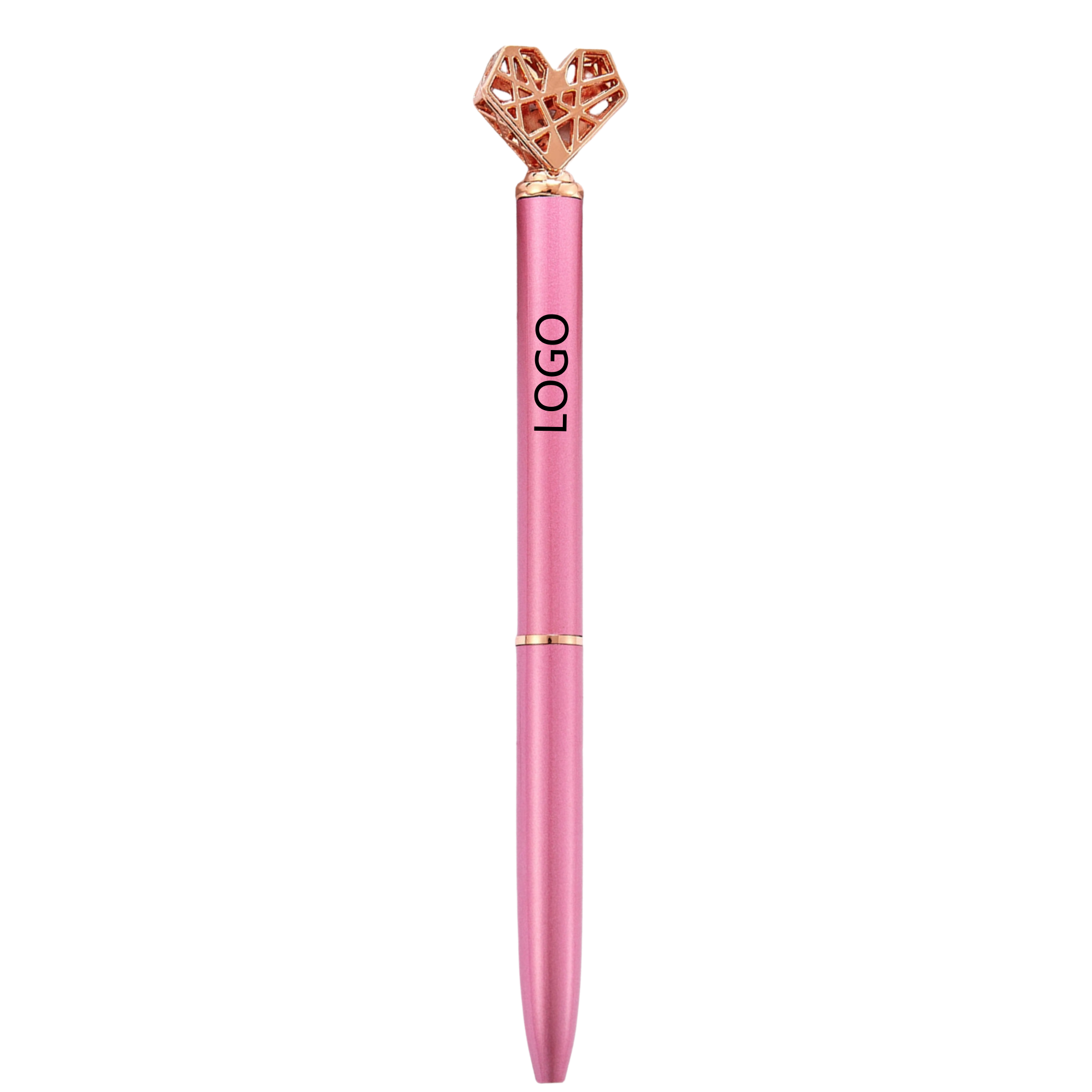 Heart-shaped custom metal ballpoint pen 1