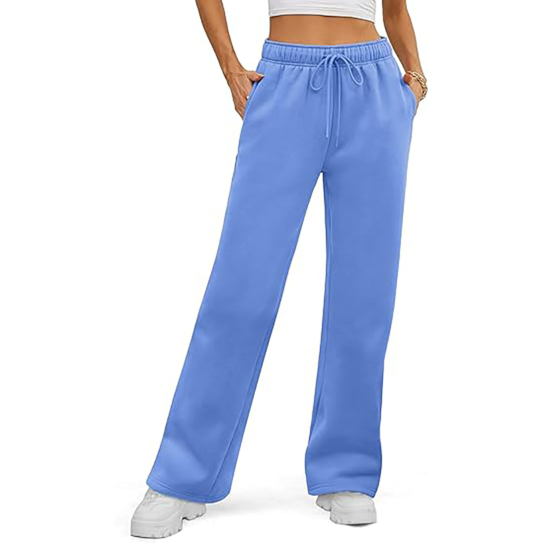 Women's Loose Fleece Sweatpants 15