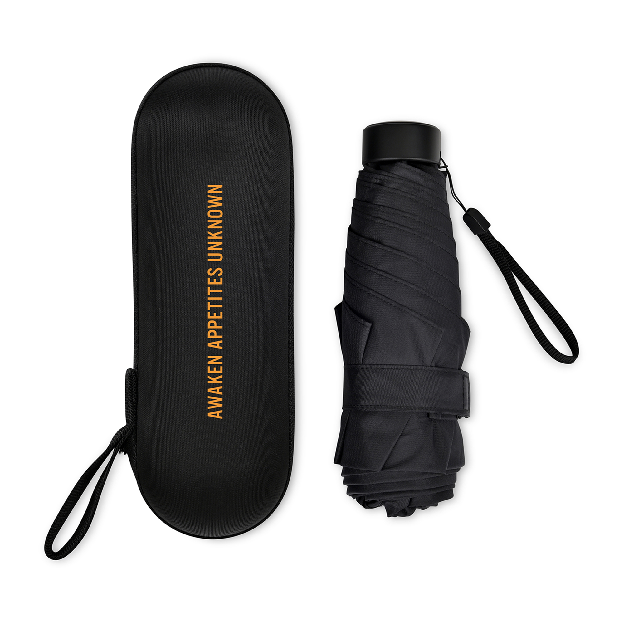 Elements 39" Recycled rPET Manual Mini Folding Umbrella 11