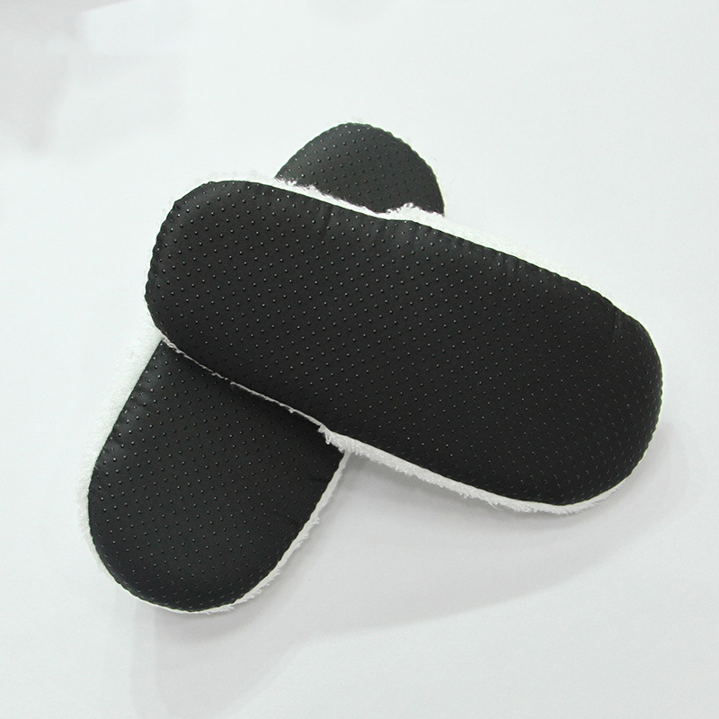 Non-Skid Thicken Coral Fleece Hotel Slippers For Women Men Girls 8