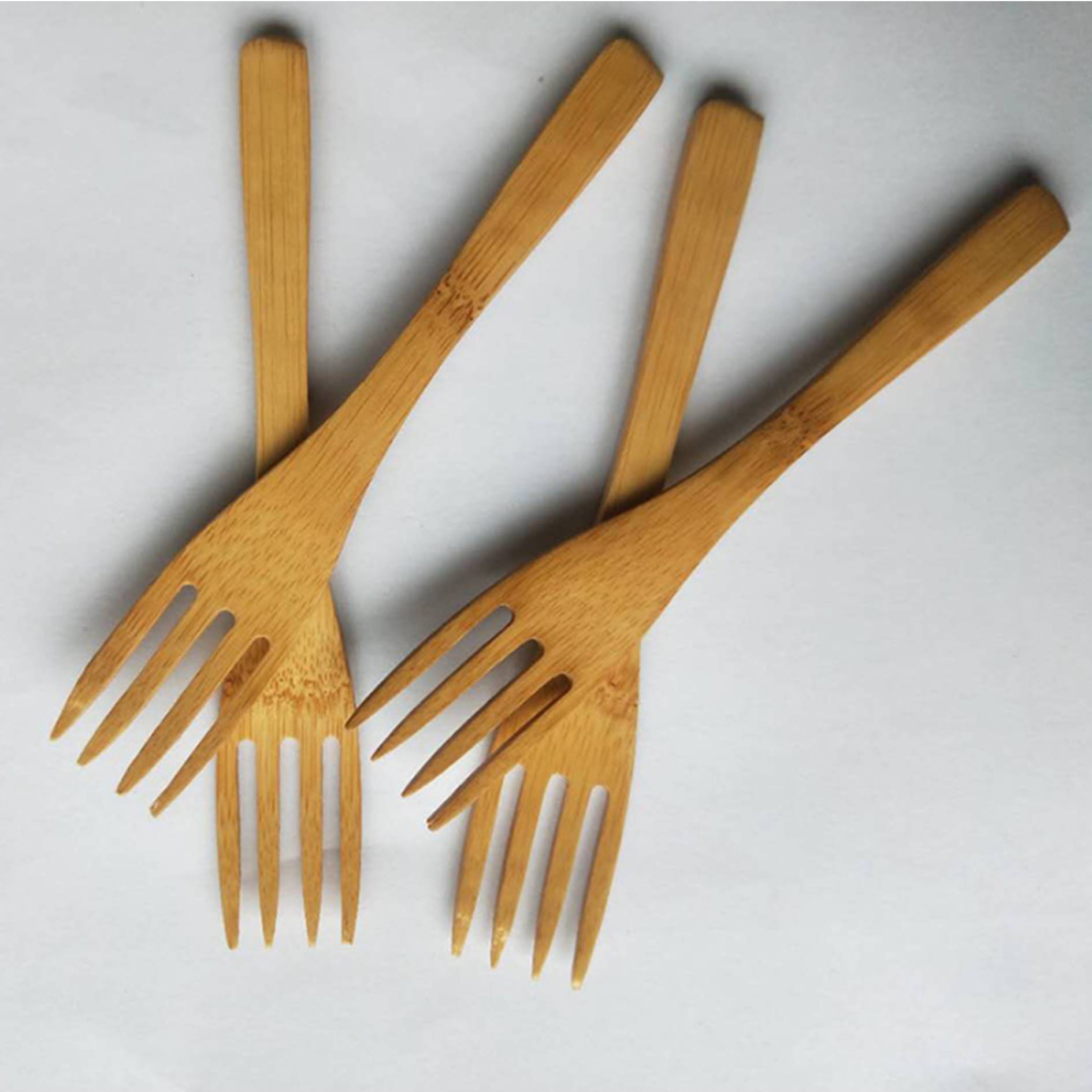 6.3 inch Bamboo Dessert Fork 4
