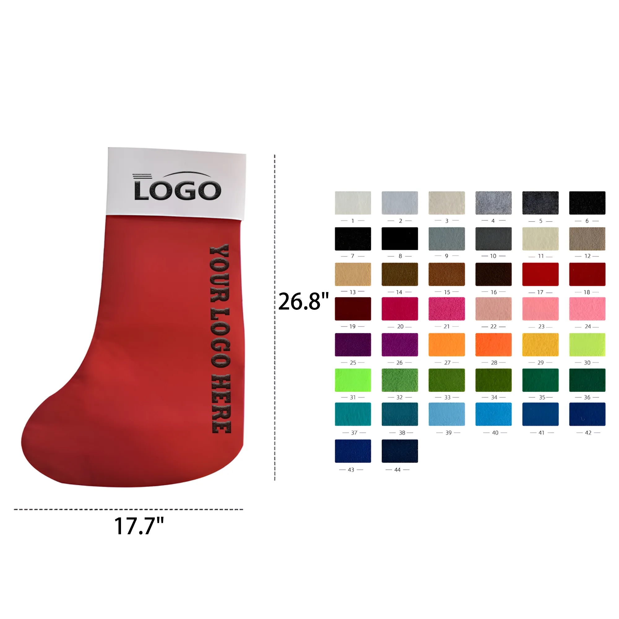 Customized Christmas Felt Socks