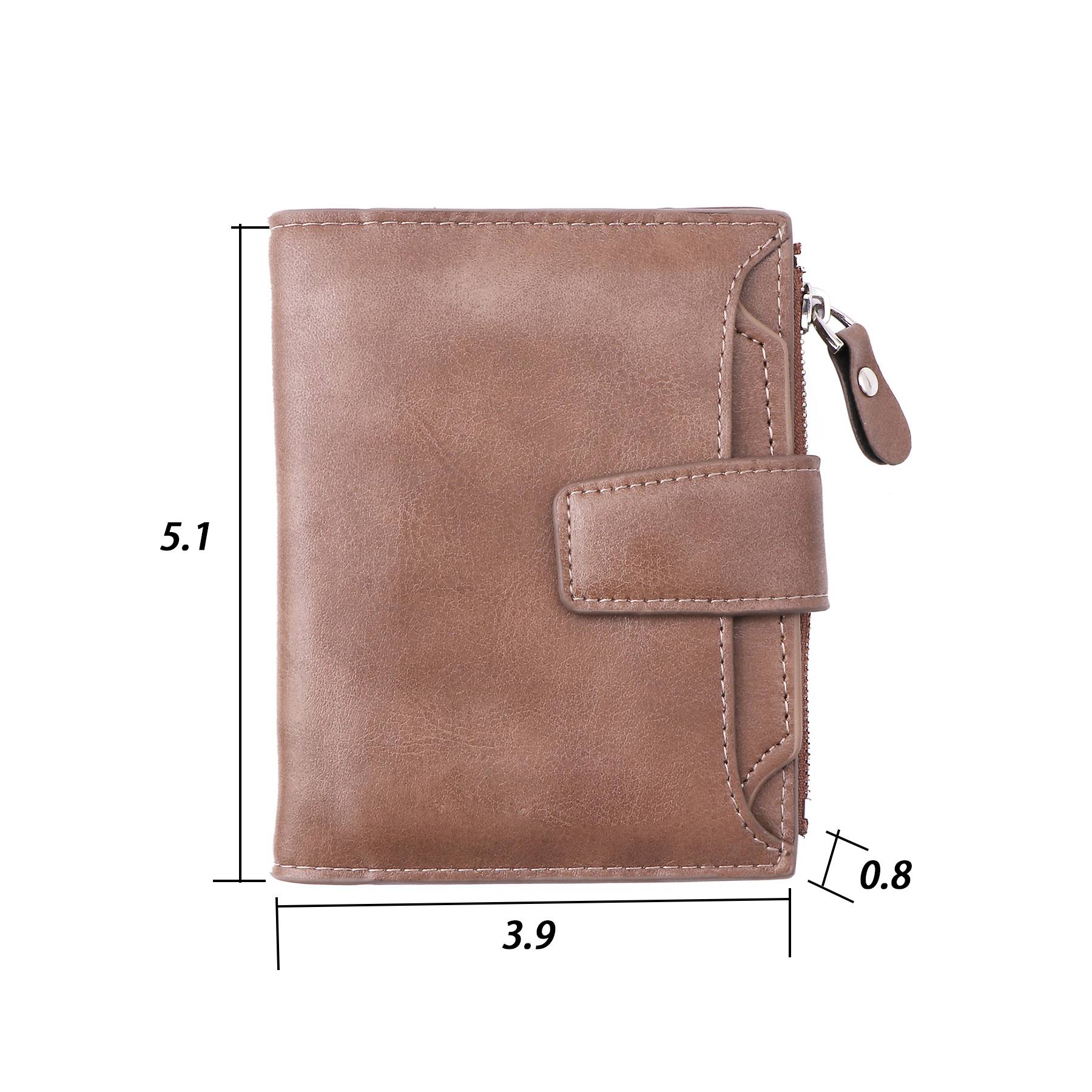 PU folding buckle small wallet 3