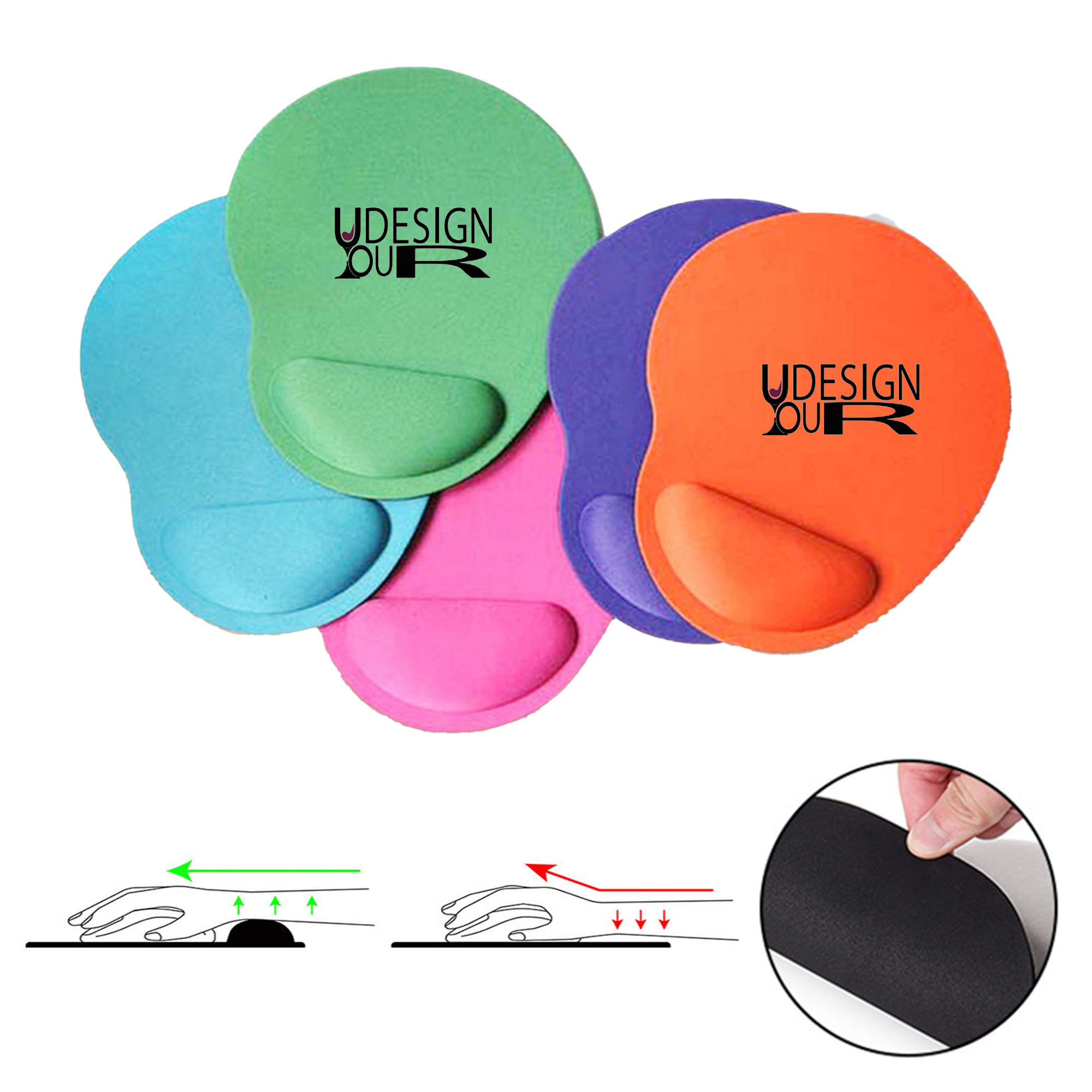 Wrist Rest Mouse Pad With Anti-fatigue Base 1