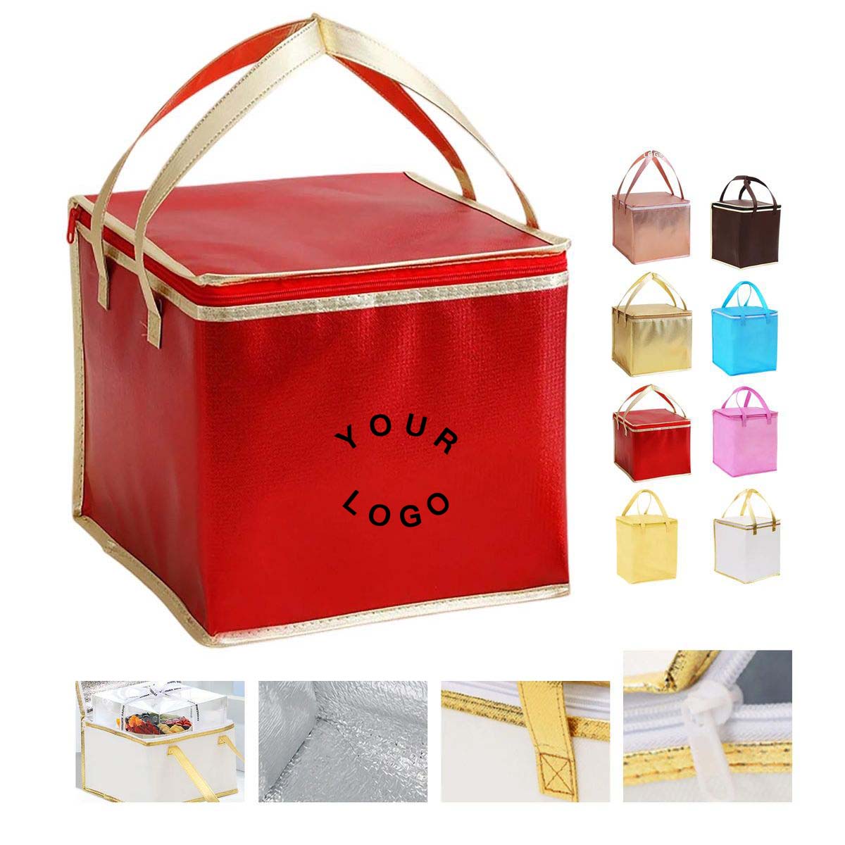 Insulated Square Tote Bag for Meals and Snacks 7
