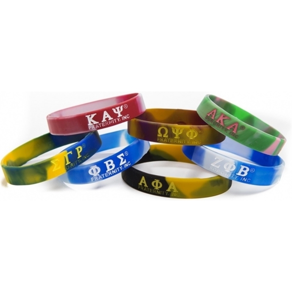 Tie Dye Silicone Wristband - 1/2" band 5