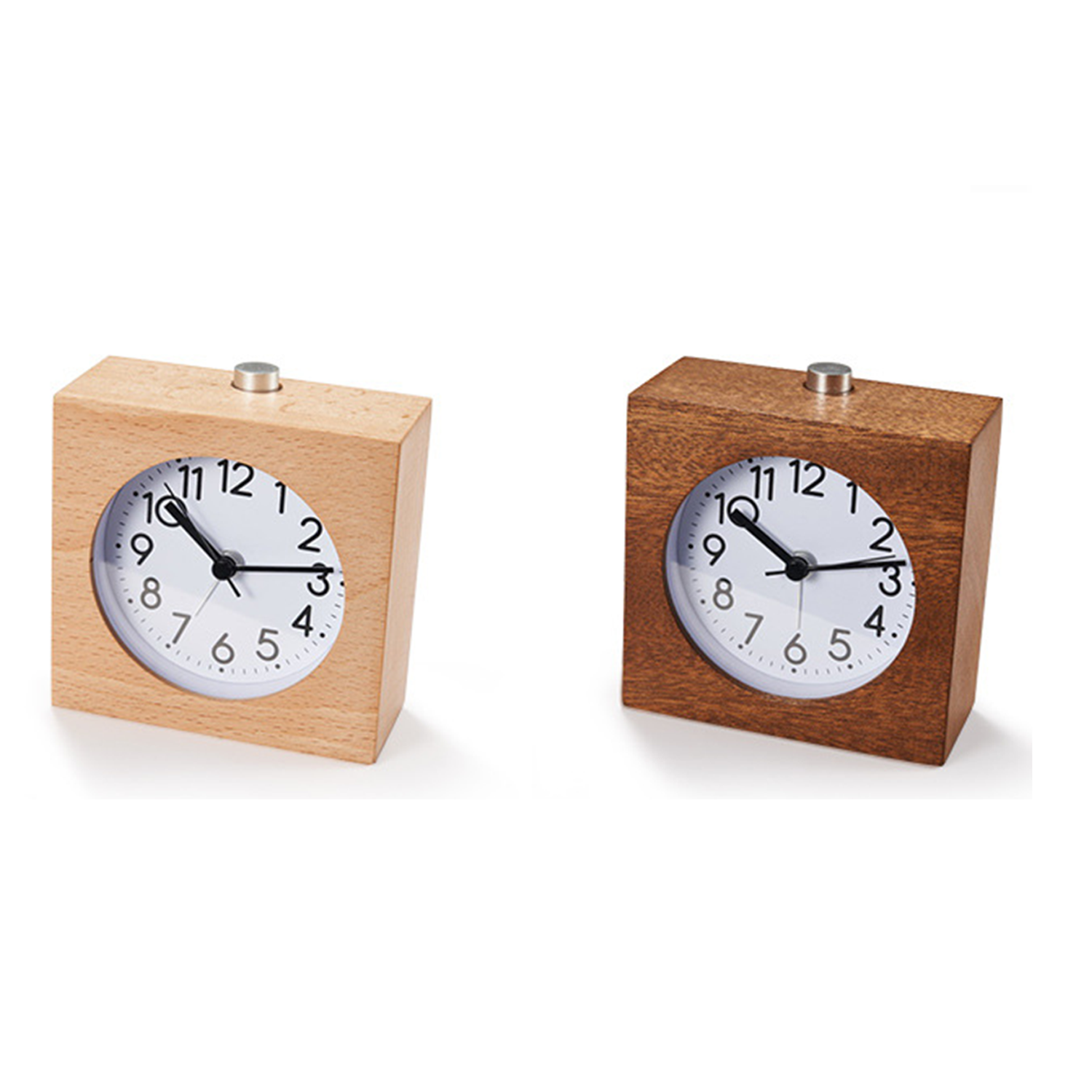 Beech Wooden Alarm Clock 4