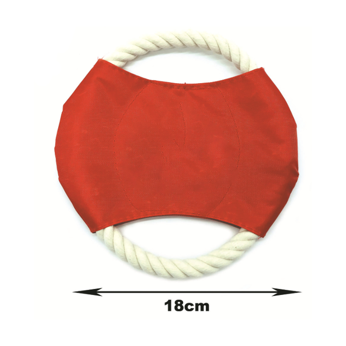 Rope Ring Dog Frisbee Toy with Durable Fabric 6