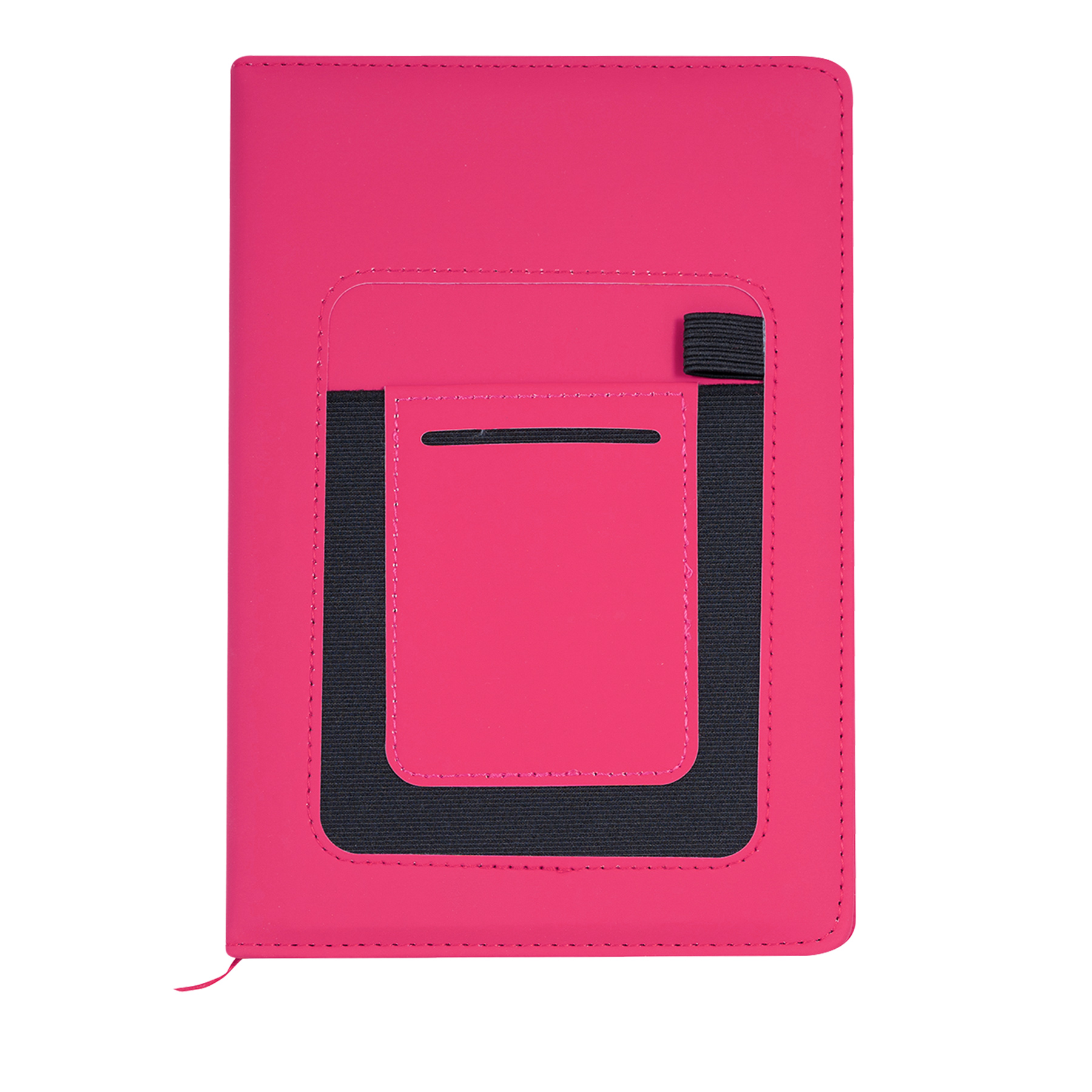 PU Leather A5 Hardcover Pocket Journal W/ Phone Holder 2