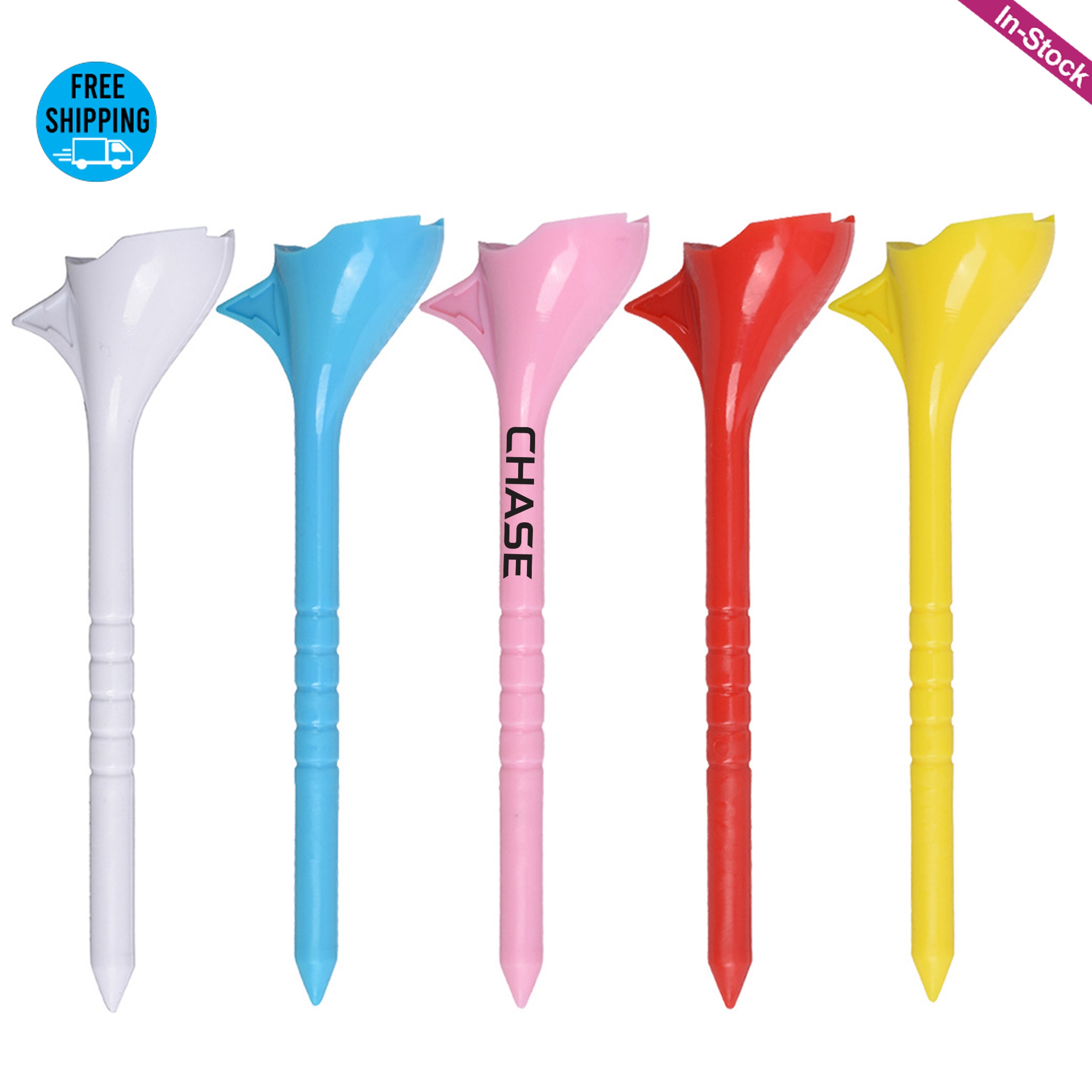 Durable Plastic Golf Tees 3-1/4" 5