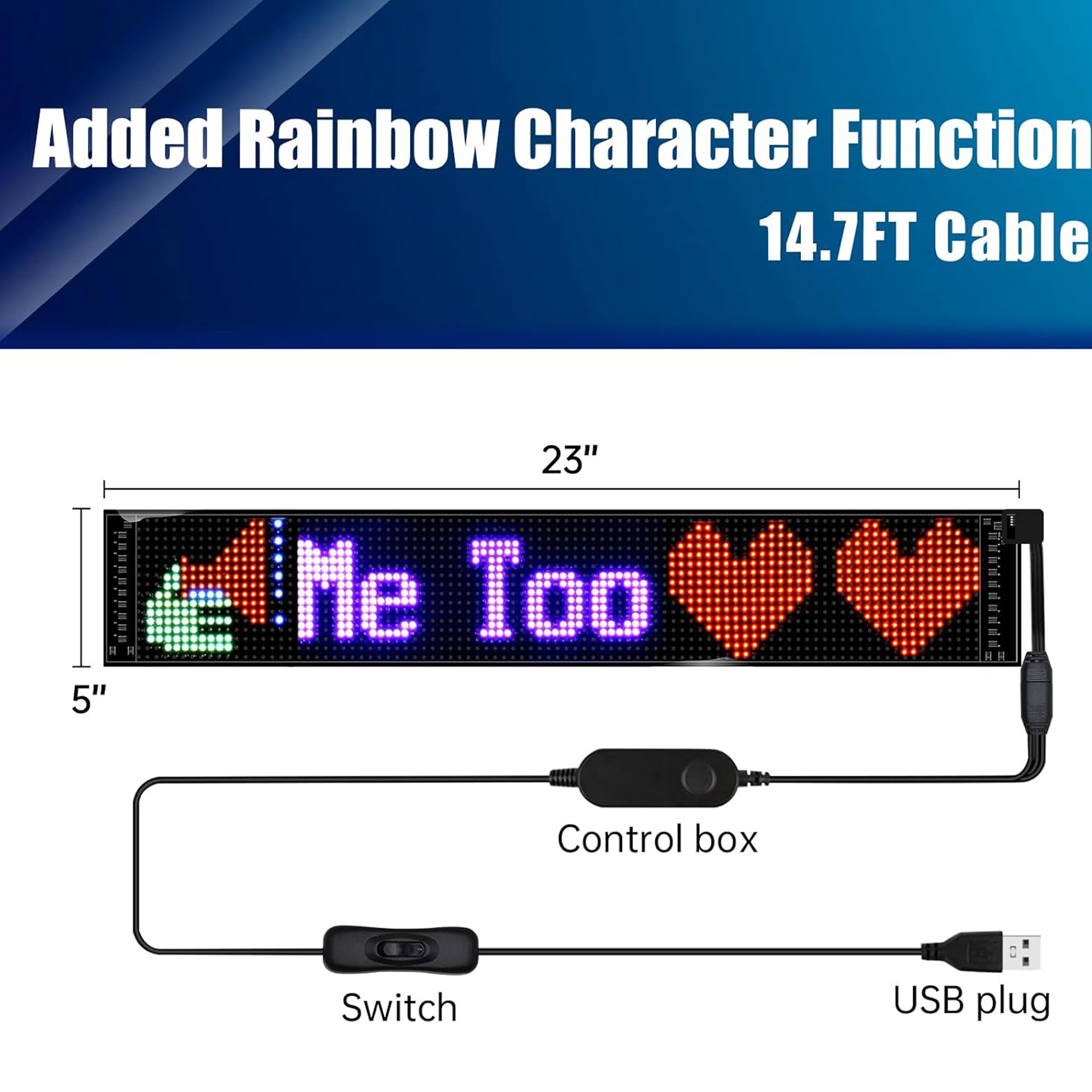 LED Message Board Customizable Display Sign 2