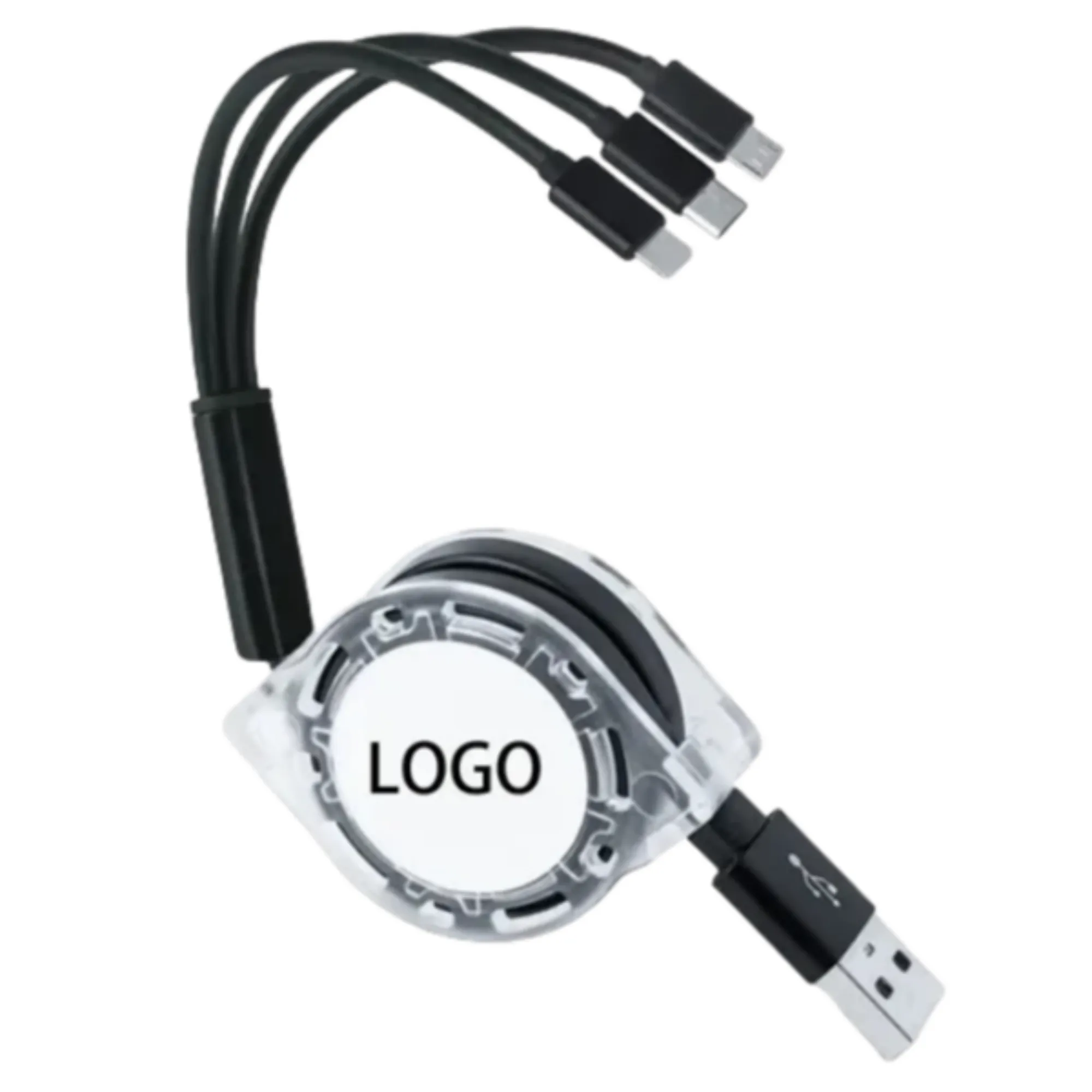Retractable 3 in 1 USB Charging Cable 4