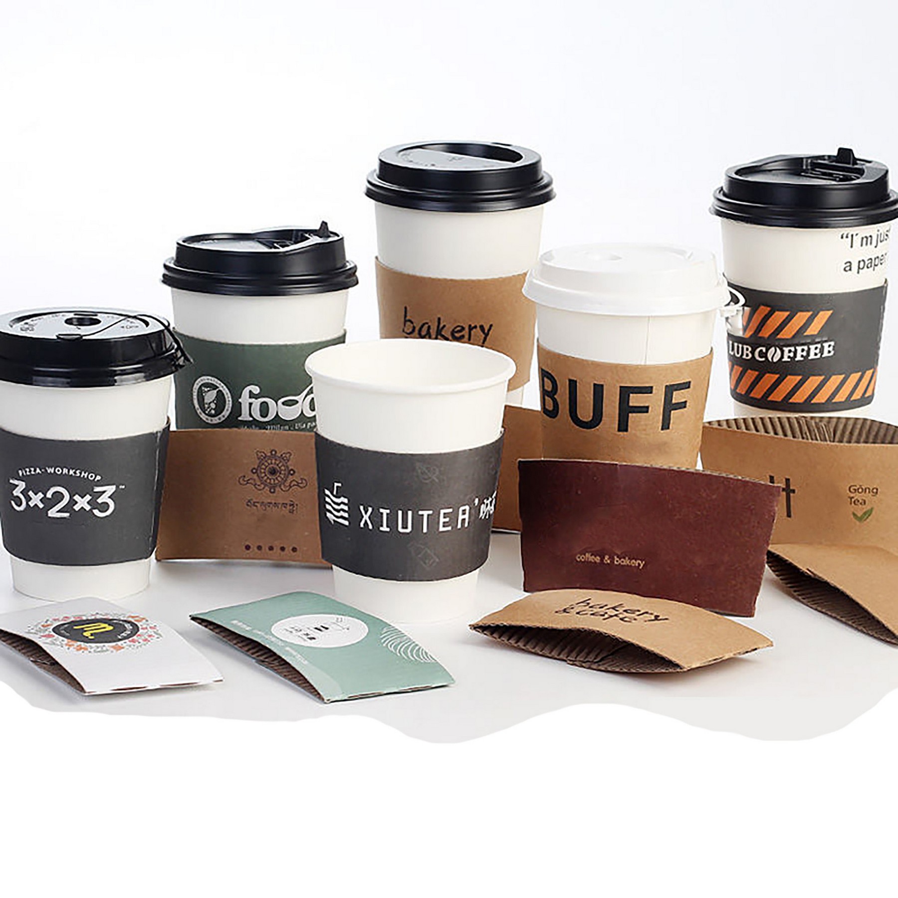 12/16 Oz Kraft Corrugated Paper Coffee Cup Sleeve 4