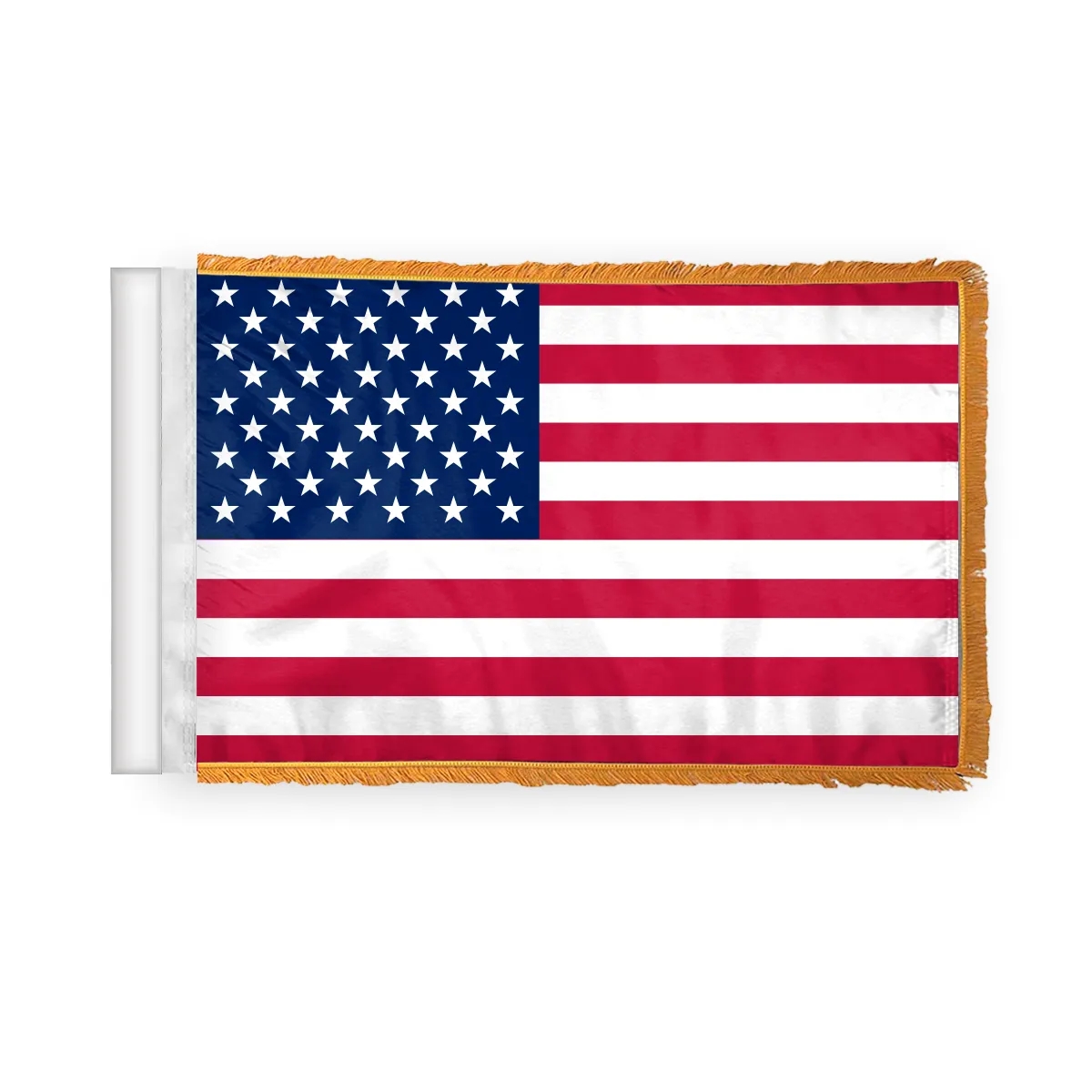 4" x 6" USA Antenna Flag - with Gold Fringe 1