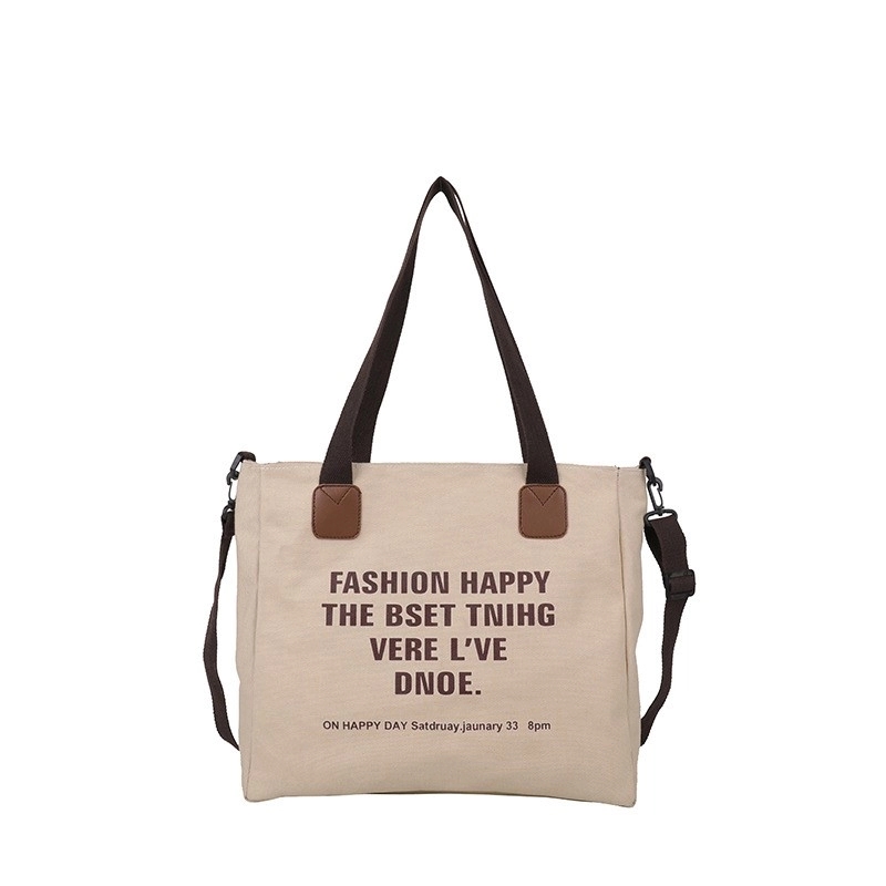 Monogram Canvas Bag, custom tote bag with logo imprint 3