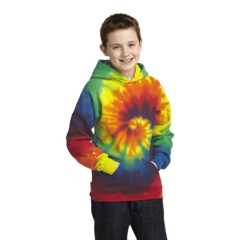 Port & Company Youth Tie-Dye Pullover Hooded Sweatshirt. 51
