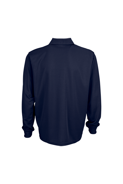 Vansport Omega Long Sleeve Solid Mesh Tech Polo 6
