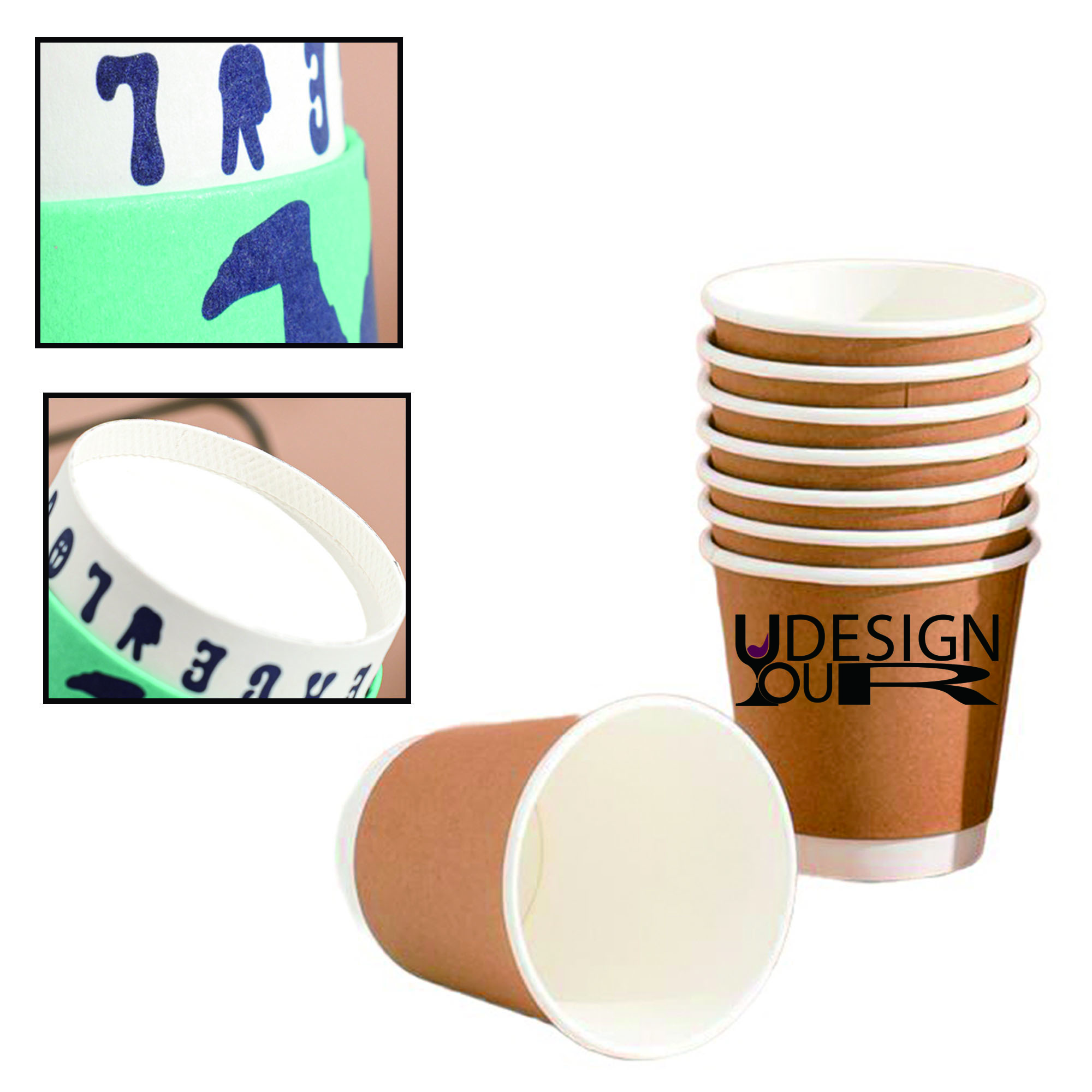 MOQ 50 Lightweight 9 OZ Disposable Coffee Cup 2