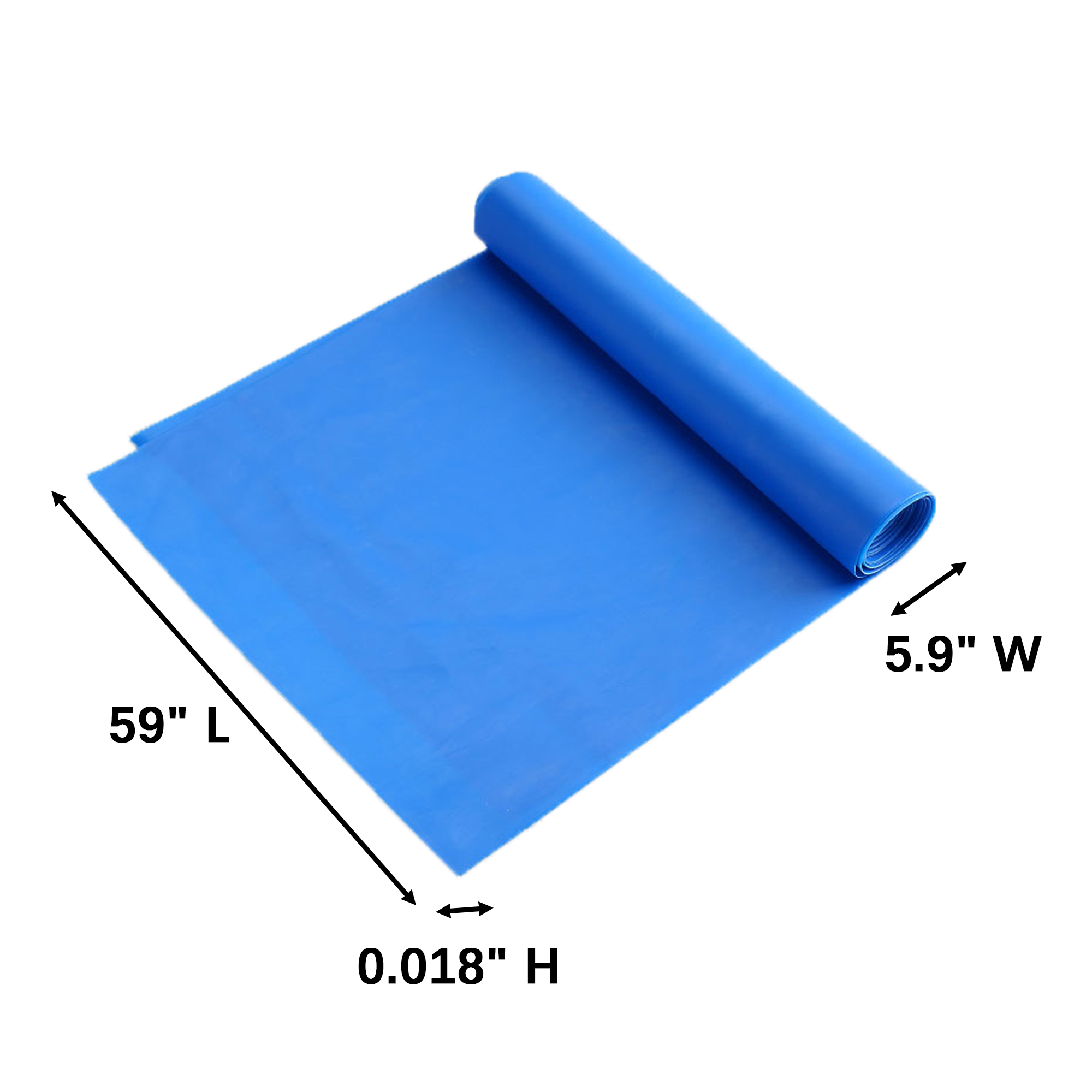 TPE Resistance Exercise Band 59" x 5.9" x 0.018" 2