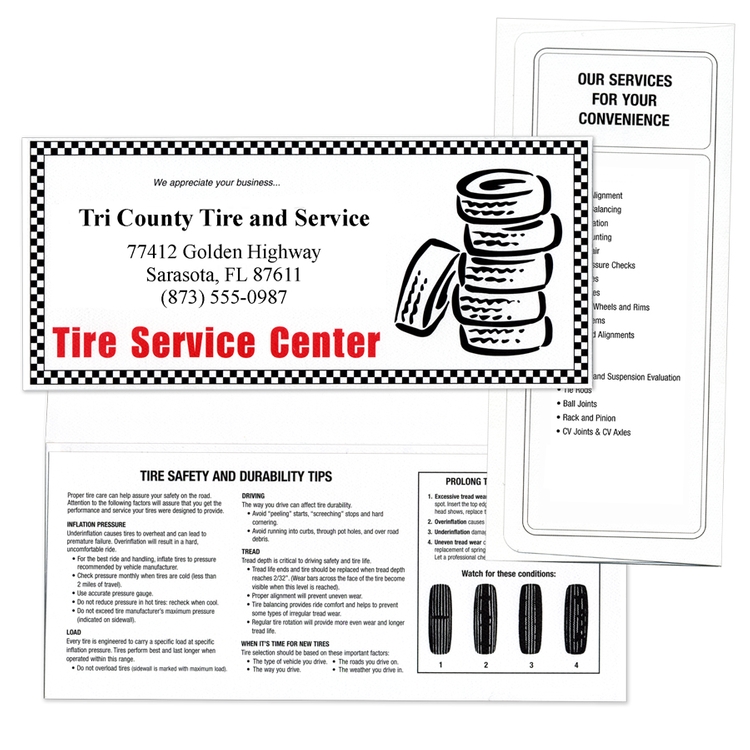 Tire and Auto Service Document Folder 1