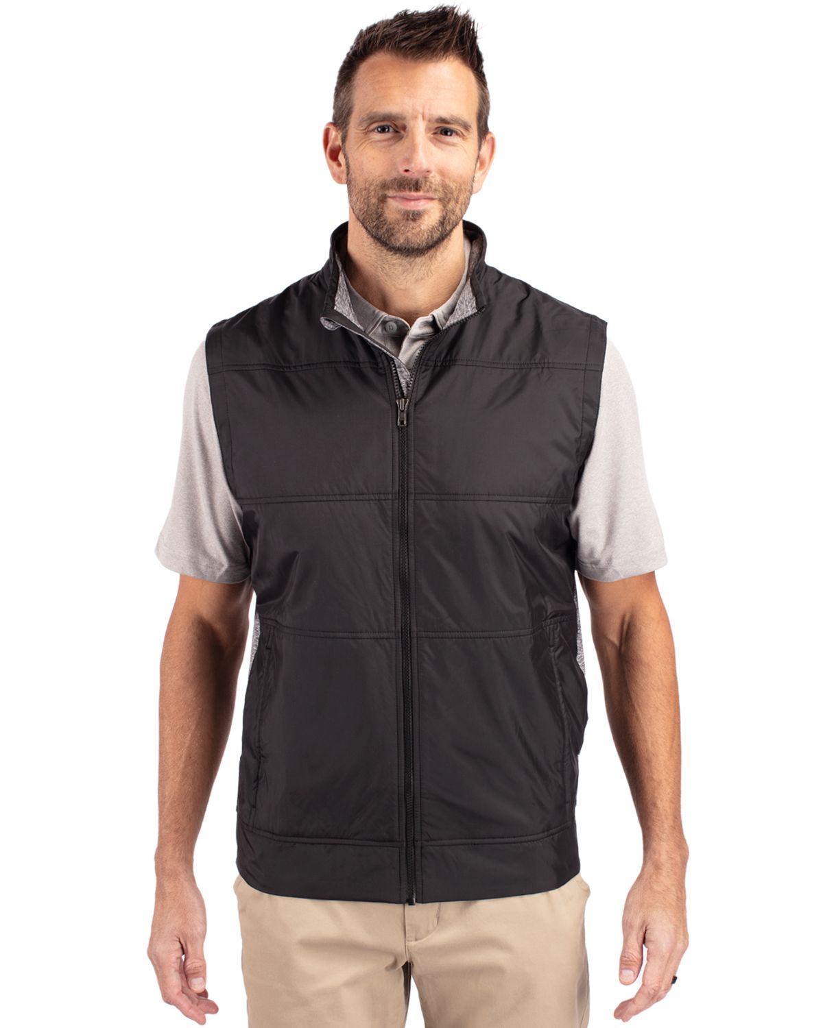 Stealth Hybrid Quilted Mens Big and Tall Windbreaker Vest Big & Tall