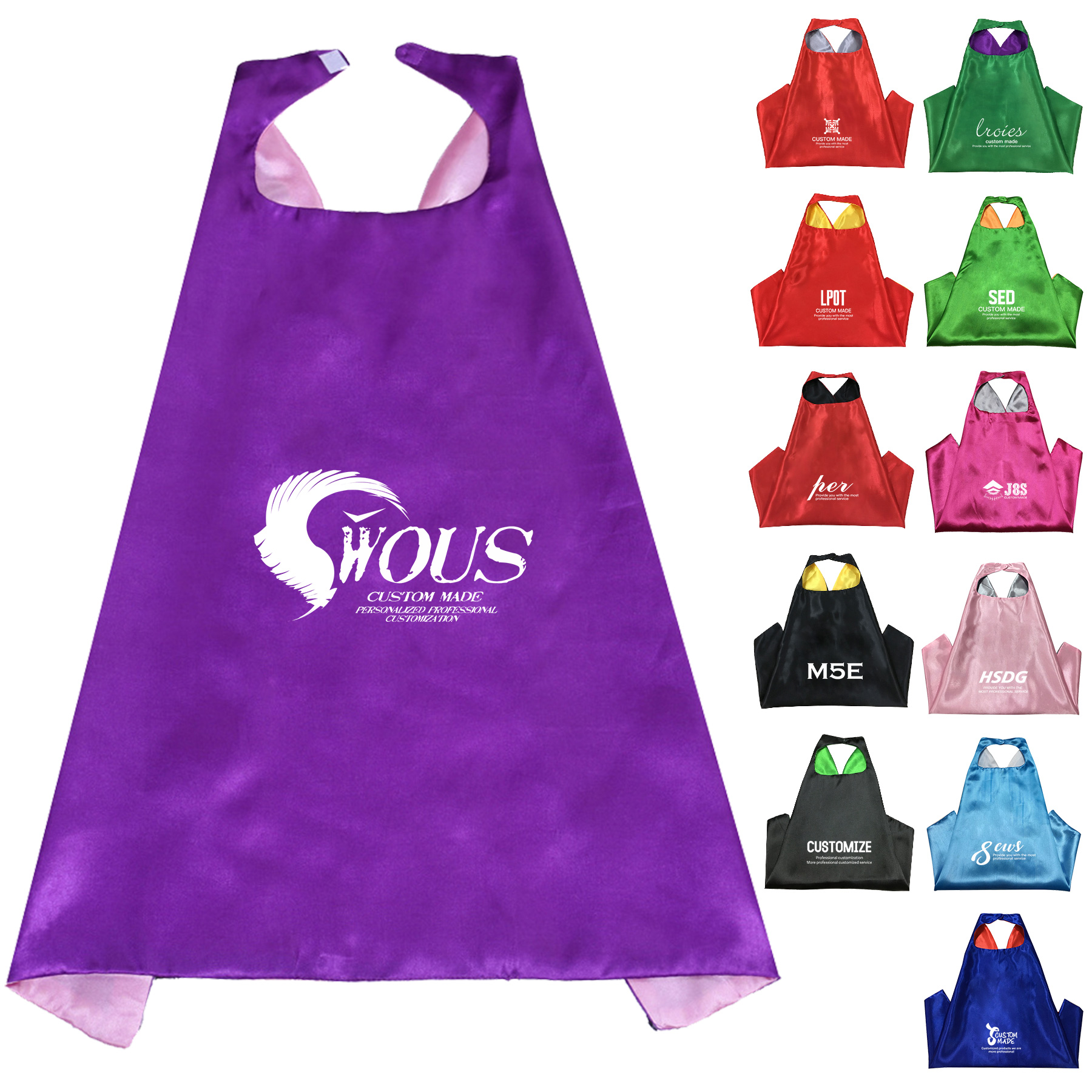 Satin Children's Cosplay Cape 12