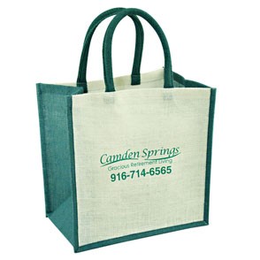 Accented Jute Tote Bag 2