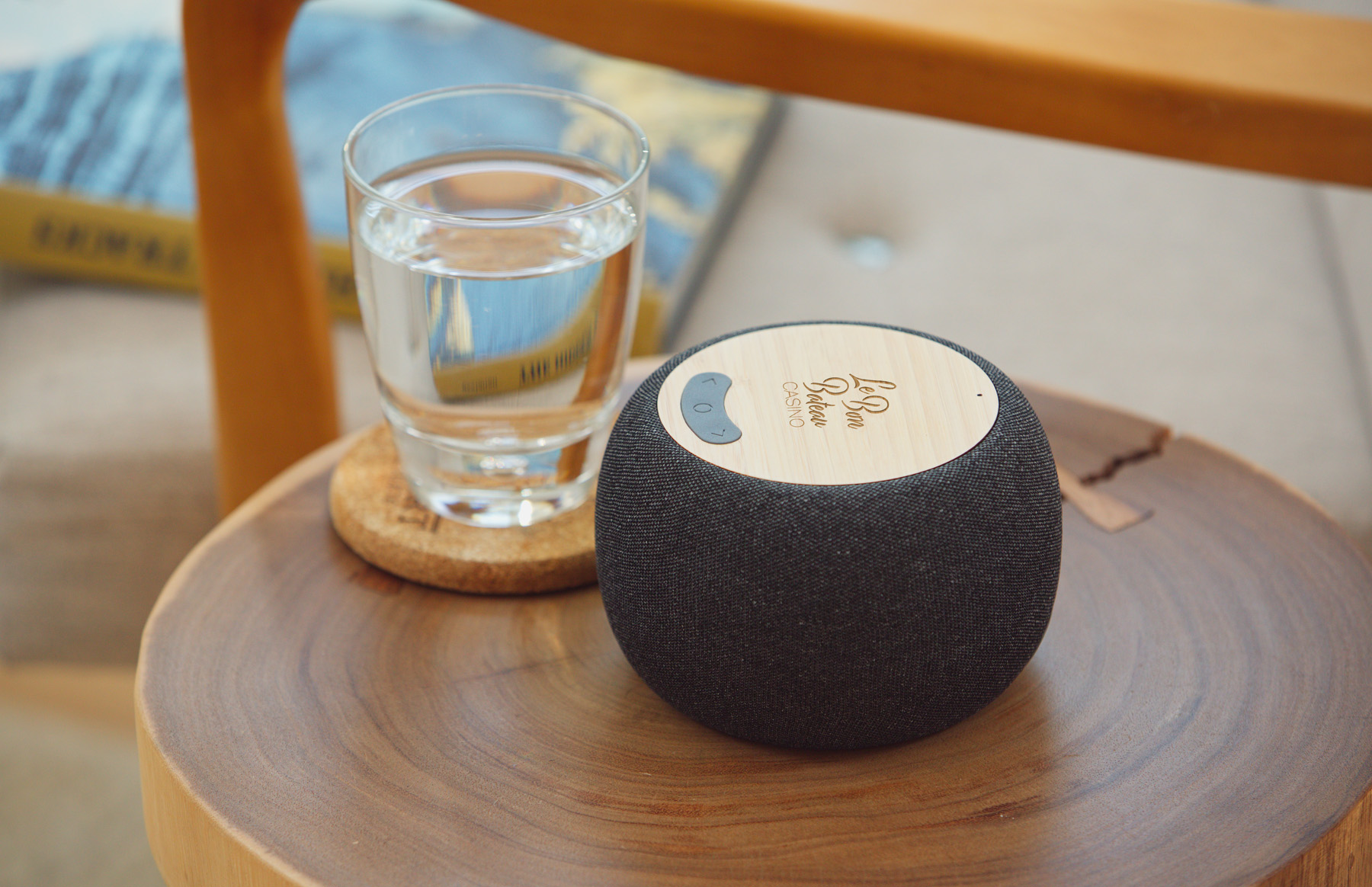Empire Bamboo Wireless Speaker with 5W Wireless Charger 10