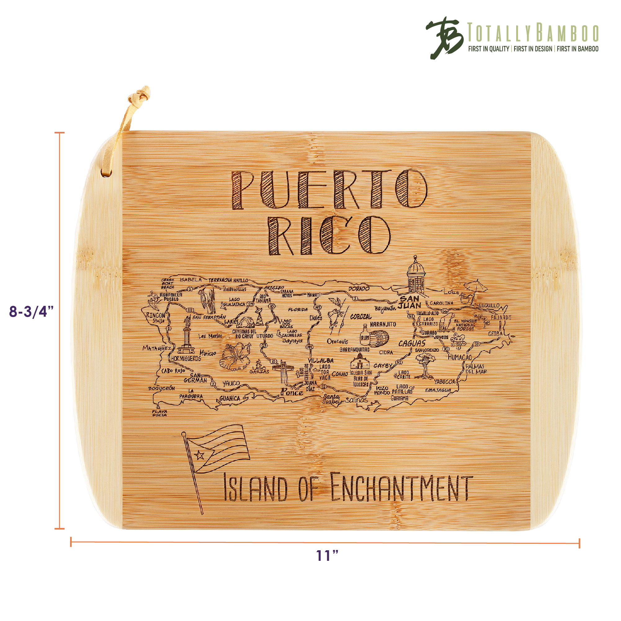 A Slice of Life Puerto Rico Serving & Cutting Board 6