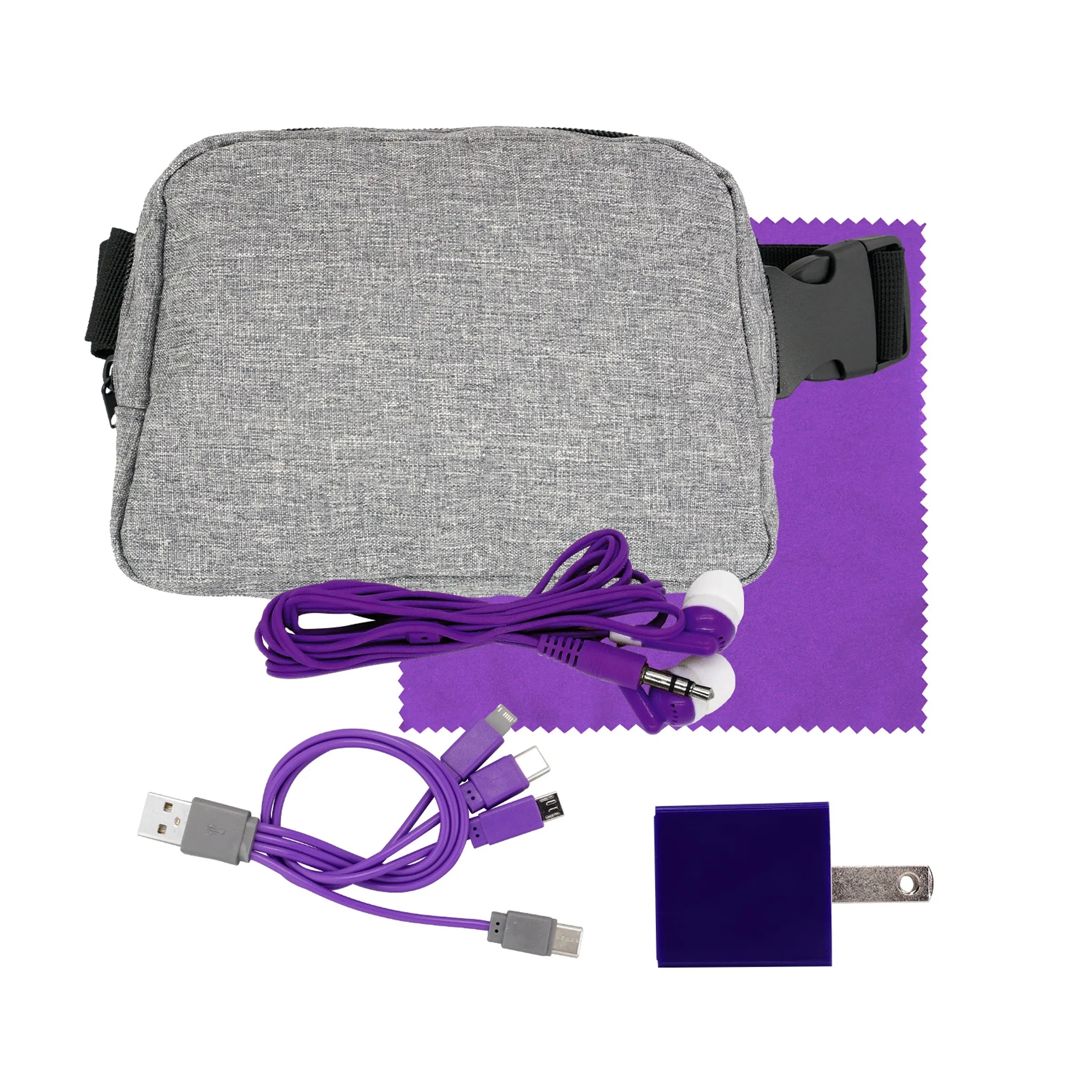 RECYCLED FANNY PACK ULTIMATE TRAVEL SET 8