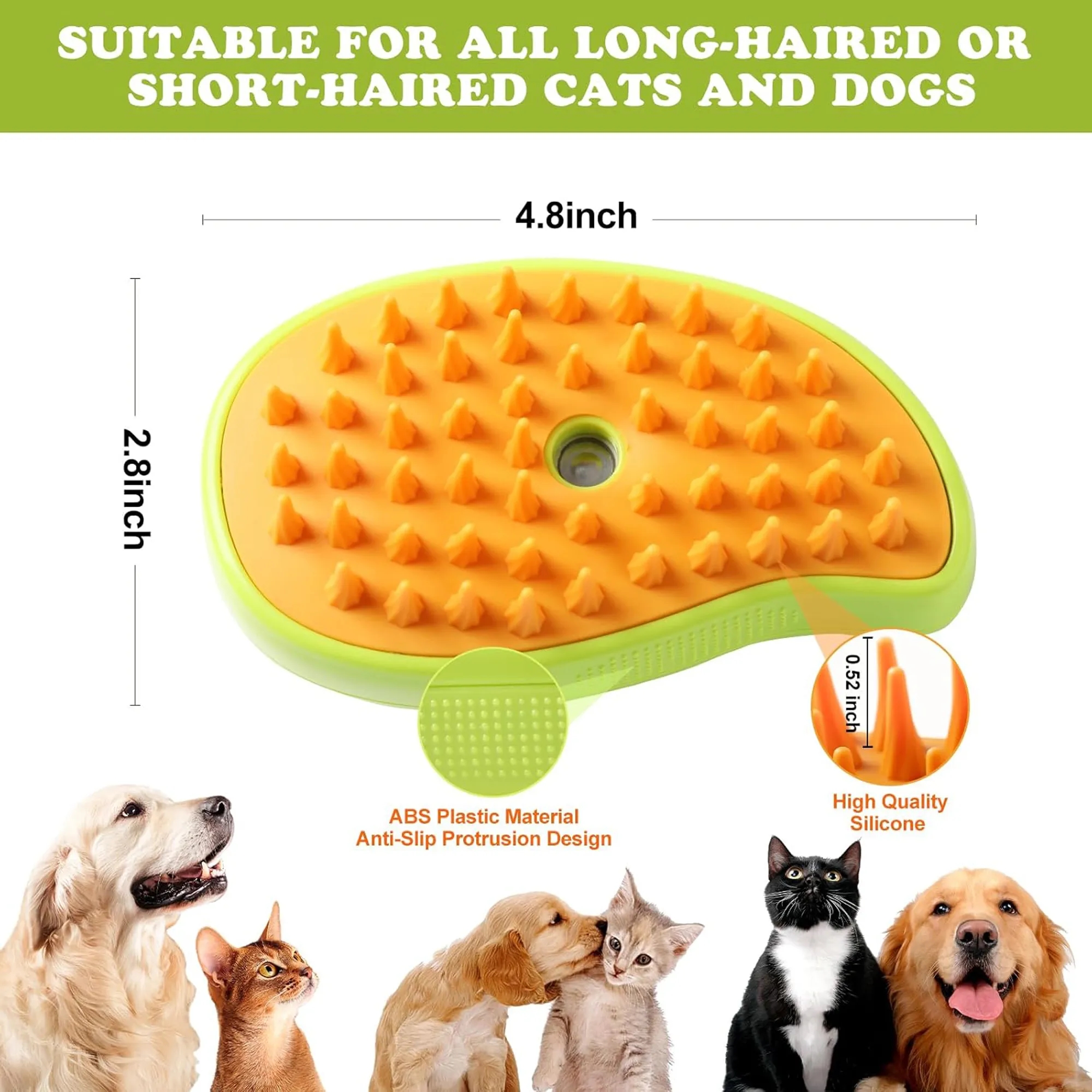 Electric Spray Pet Hair Removal Brush 2