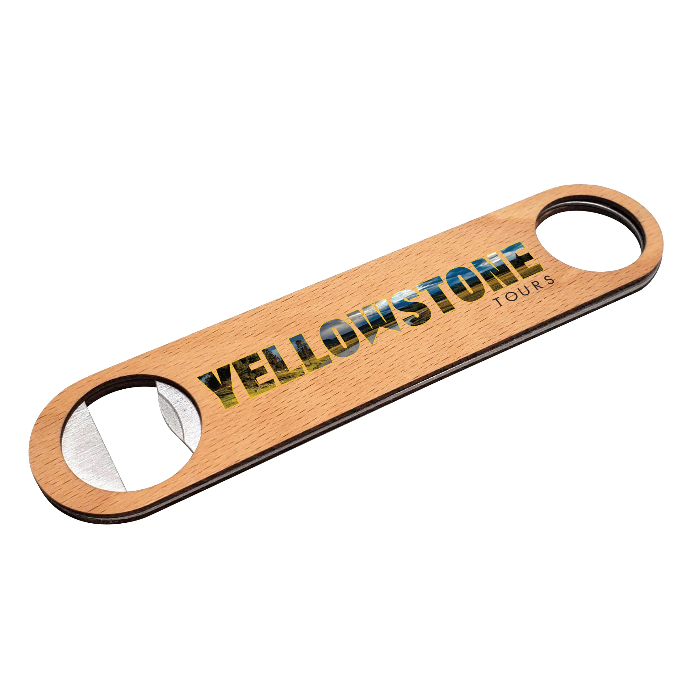 Beechwood Bottle Opener - Full Color Graphic 2
