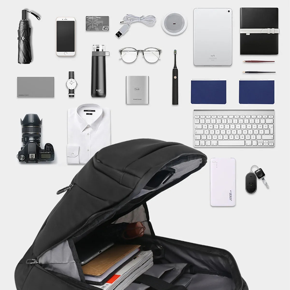 Business Anti-theft Travel Backpack Waterproof Laptop Bag 7