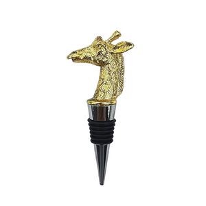 Elegant Giraffe Design Alloy Wine Stopper 4