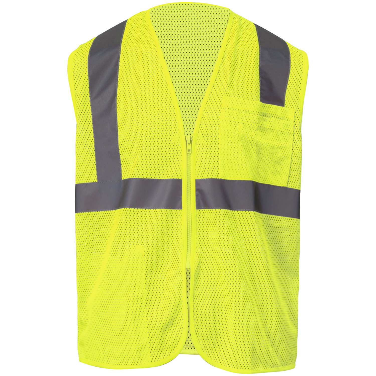 3.8 Oz. Polyester Class 2 Reflective Tape Safety Vest with Pocket 10