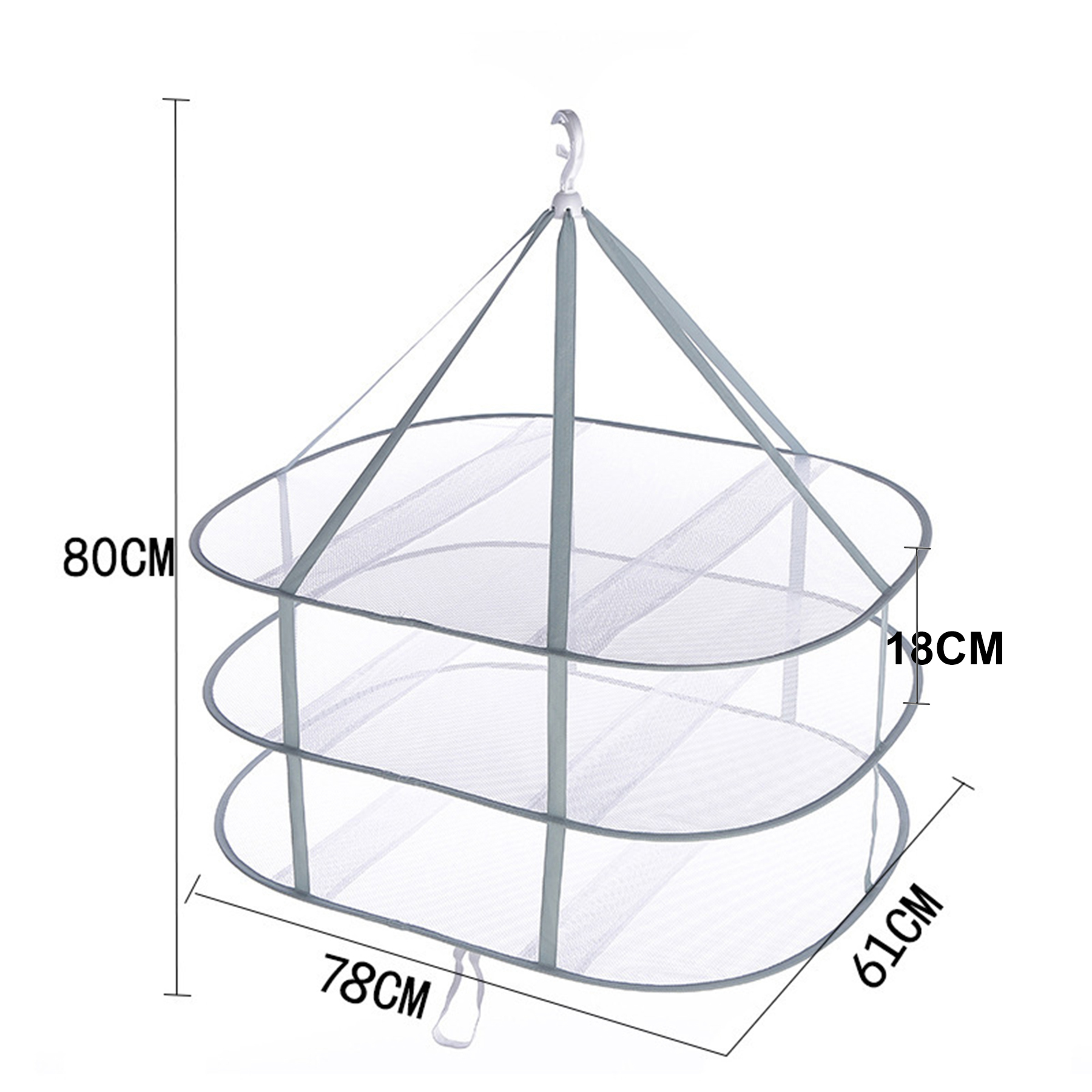 3-Tier Folding Clothes Drying Rack 1