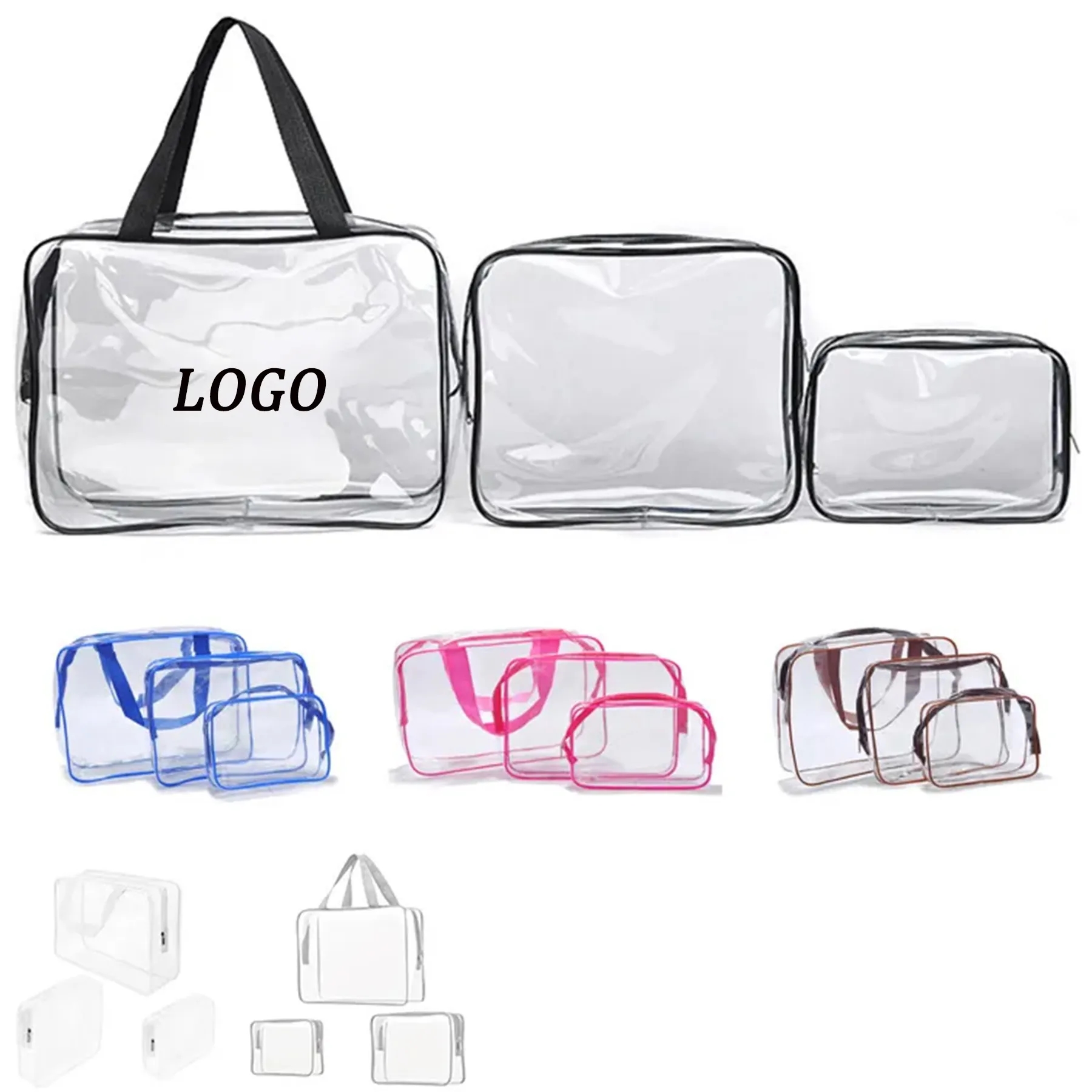 PVC Transparent Waterproof Cosmetic Bag 4