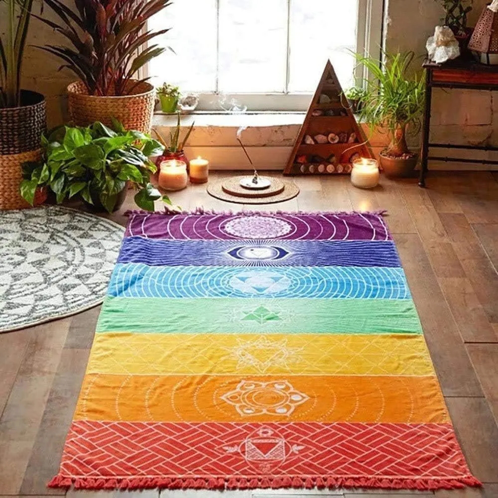 Rainbow Chakra Yoga Mat 4
