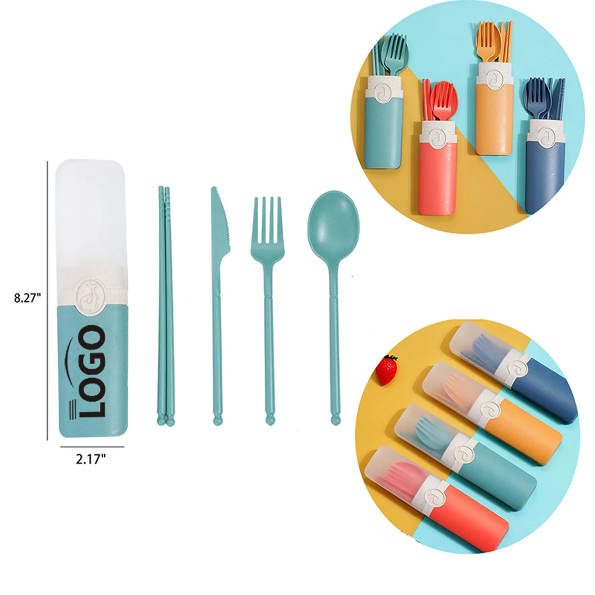 Cutlery Portable Tableware Set with Case 2