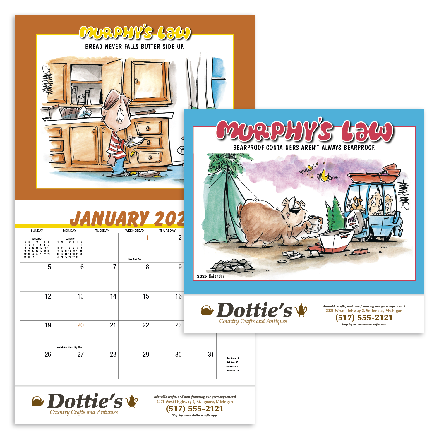 HotLine® Products Murphy's Law Appointment Calendar - Stapled 6