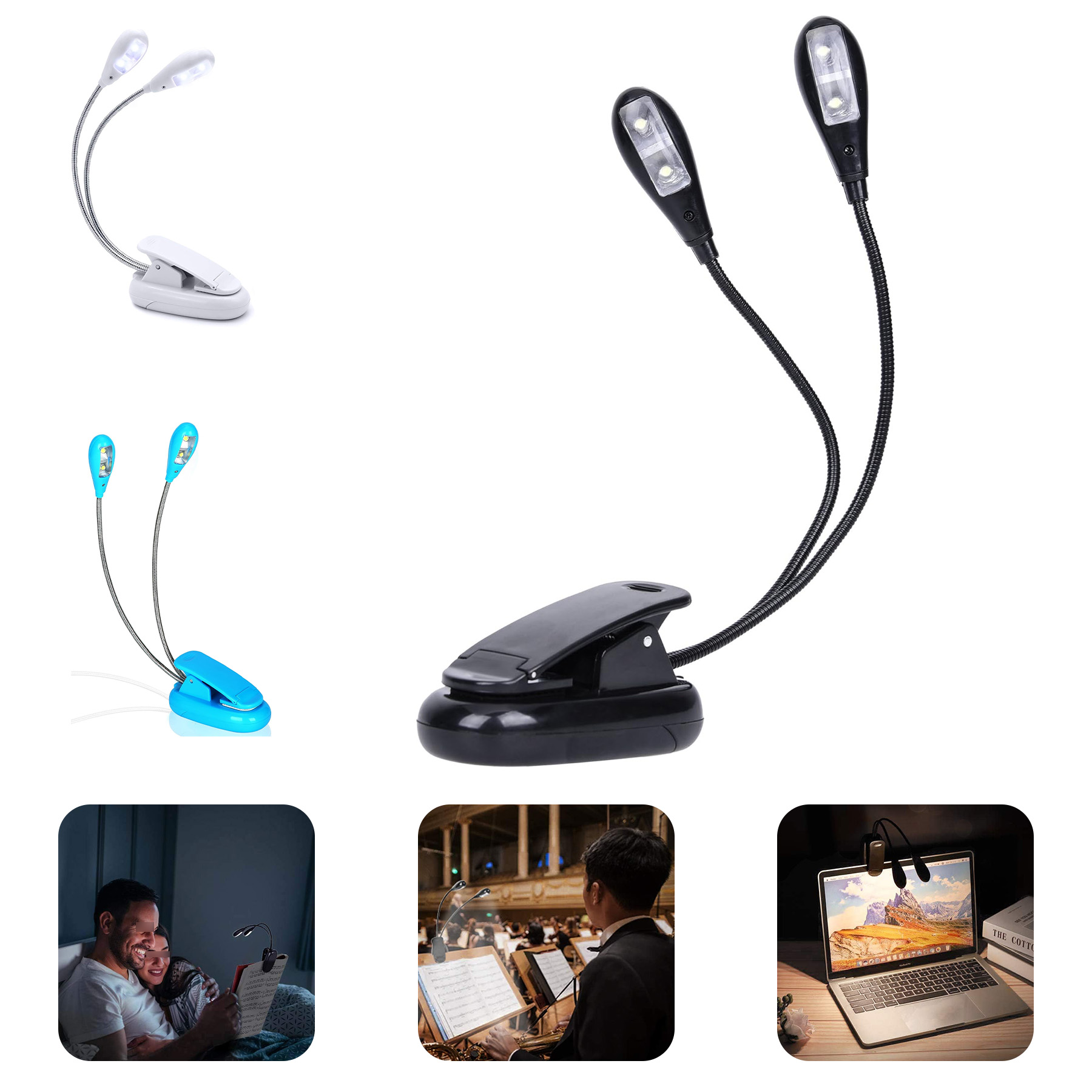Clip on LED Book Lights 2