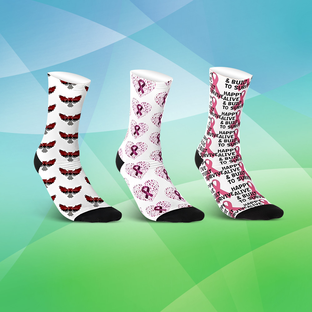 Custom Athletic Running Socks, Mid-Calf, custom athletic wear with logo imprint 3