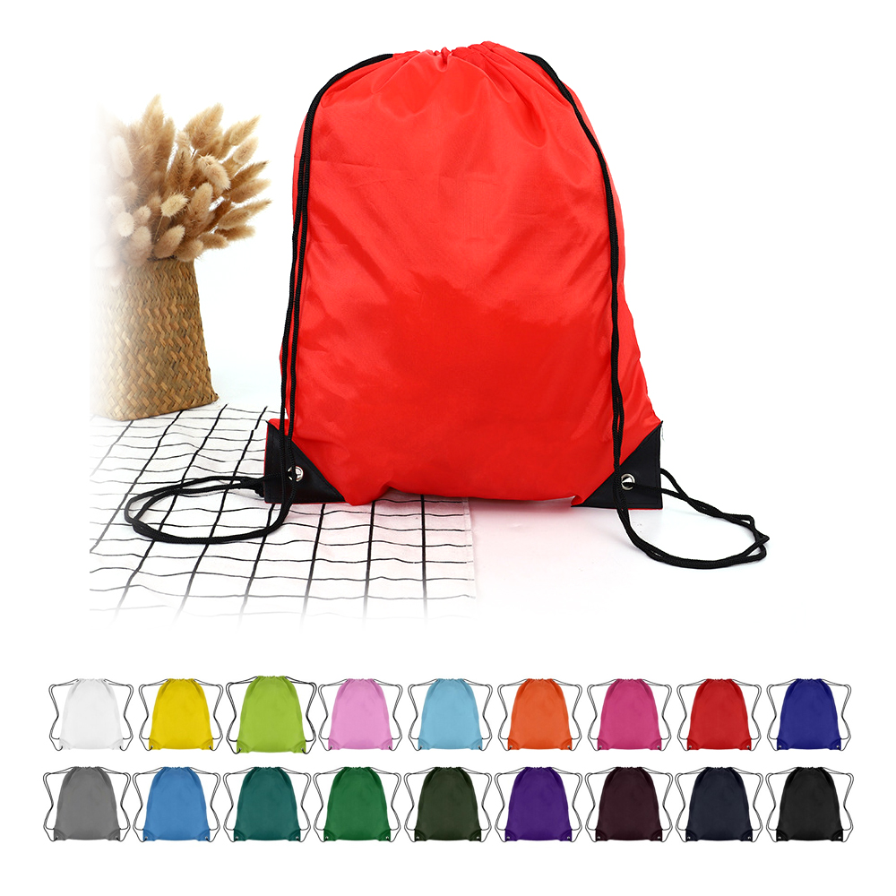 210D Polyester Drawstring Backpack (14"L x 18" H) 2