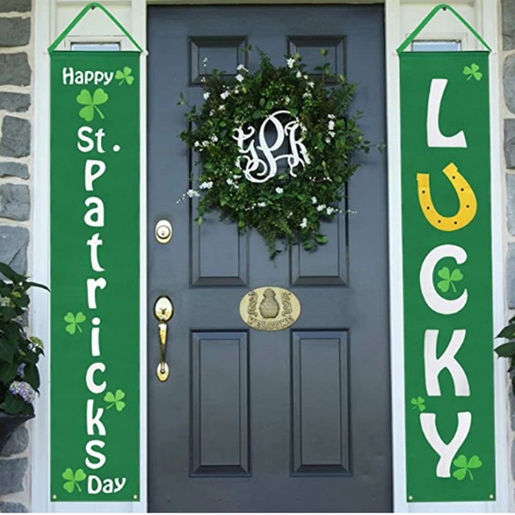 Happy St Patricks Day and Lucky Banner Decor for Home 2