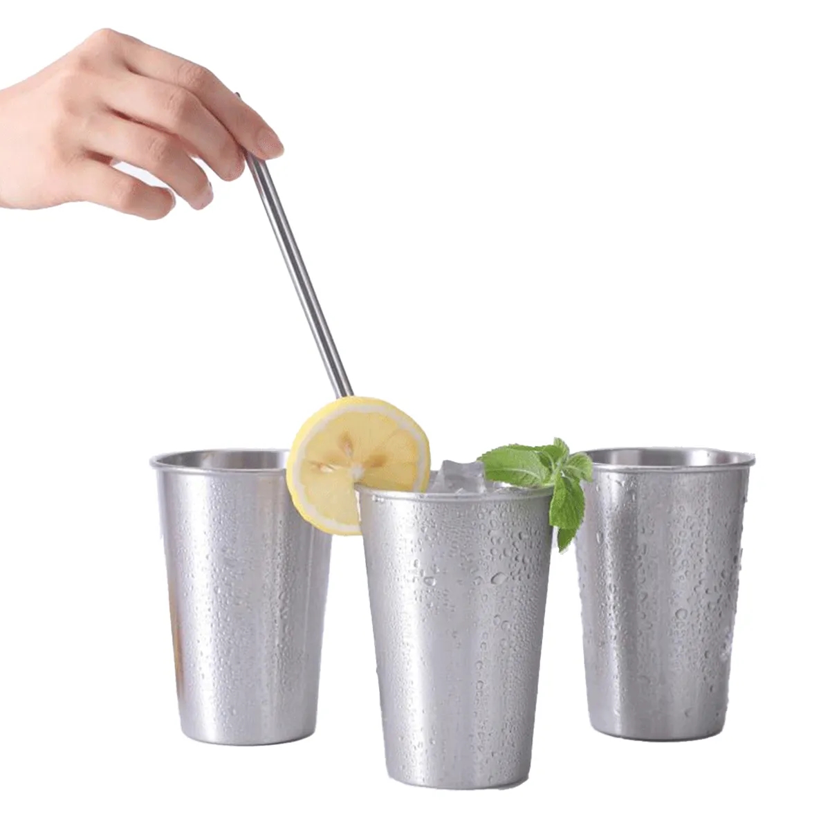 12OZ. High Quality Stainless Steel Metal Cup, Stackable Cup 6
