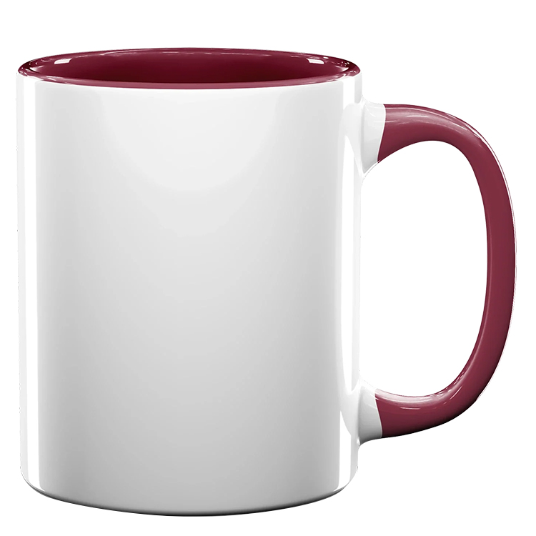 11oz Full Color Colored Handle Mug 12